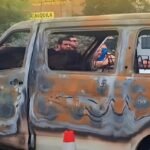 Investigan como posible extorsión muerte de venezolano quemado dentro de su vehículo en Lima